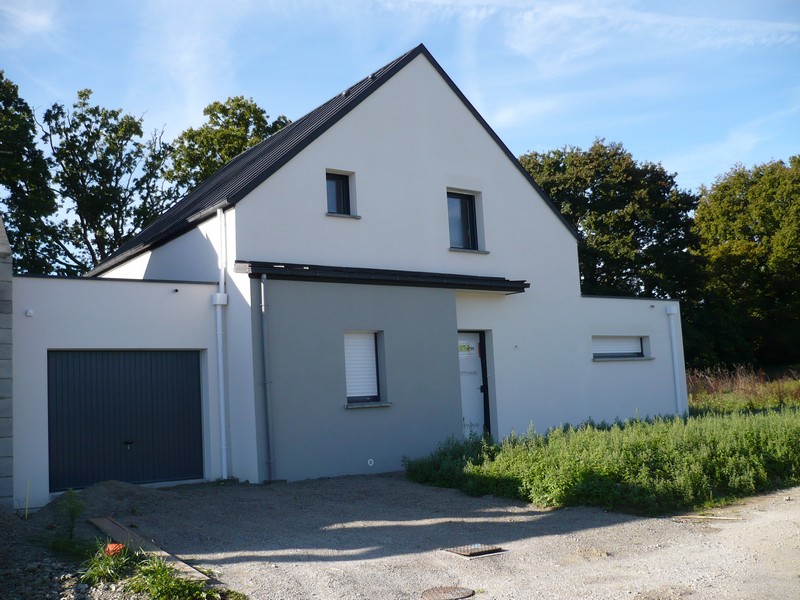 Enduit gris carnac et blanc de la côte à la Trinité Surzur (Morbihan)